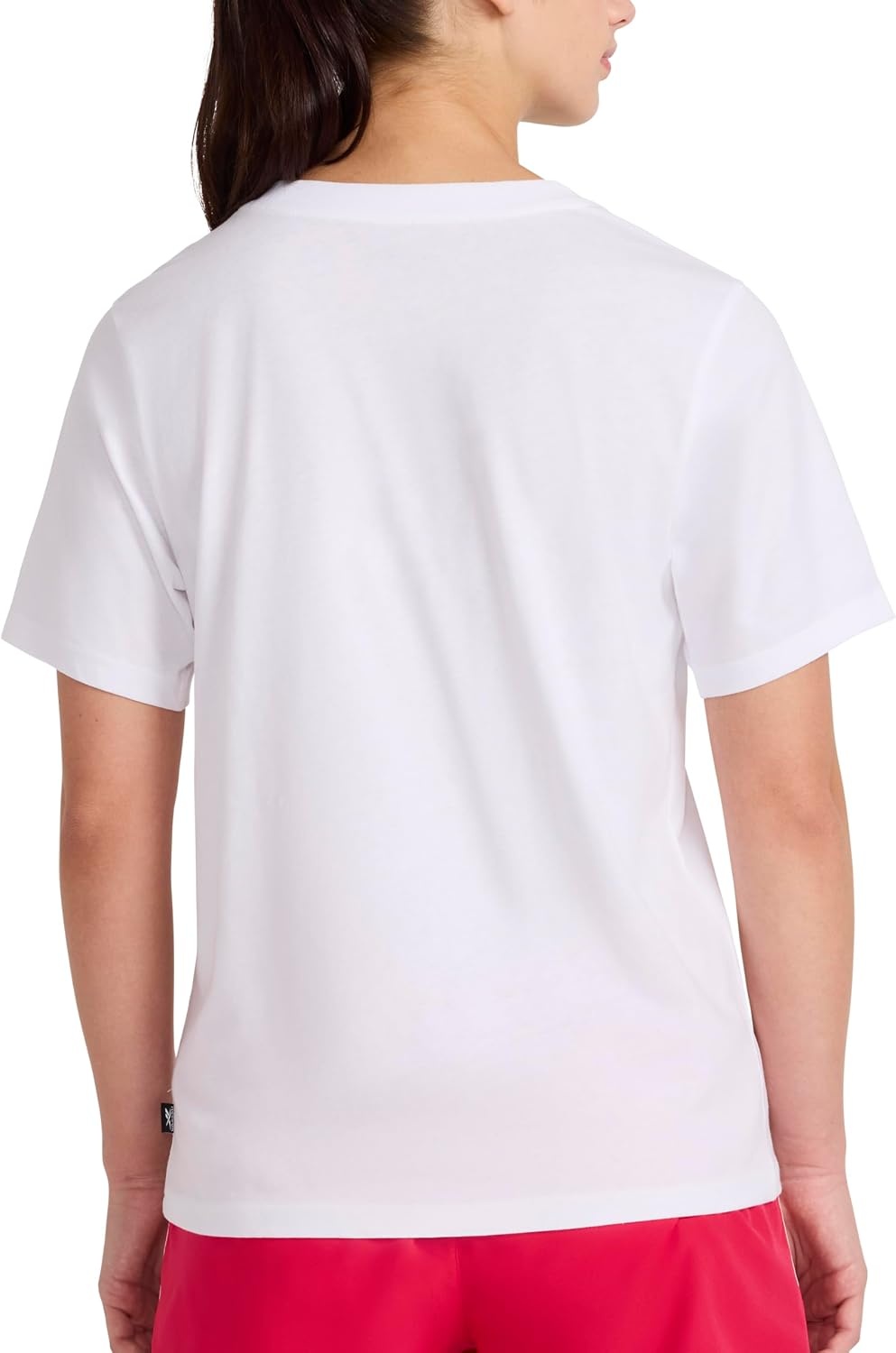 image:imageReebok Womens Big Logo 100 Cotton Lightweight Crewneck TShirt Relaxed FitWhite Gs Hot as F