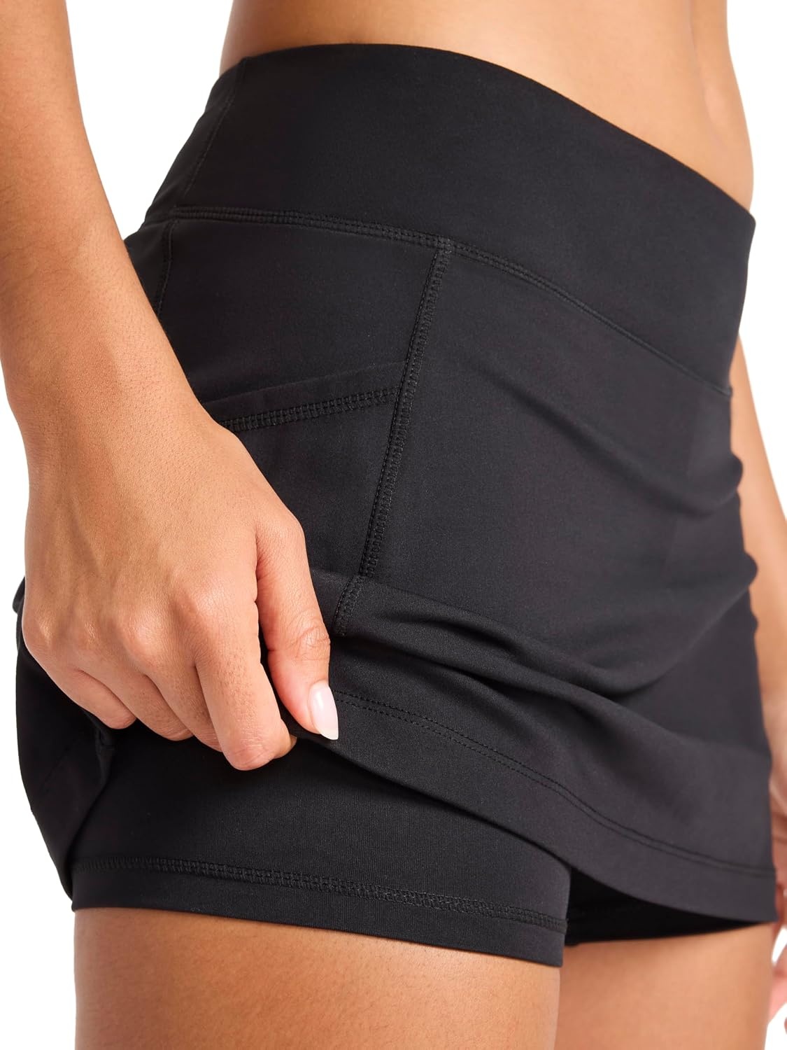 image:imageReebok Womens Break Point Skort Athletic Performance Skirt with Builtin ShortsOriginal Black