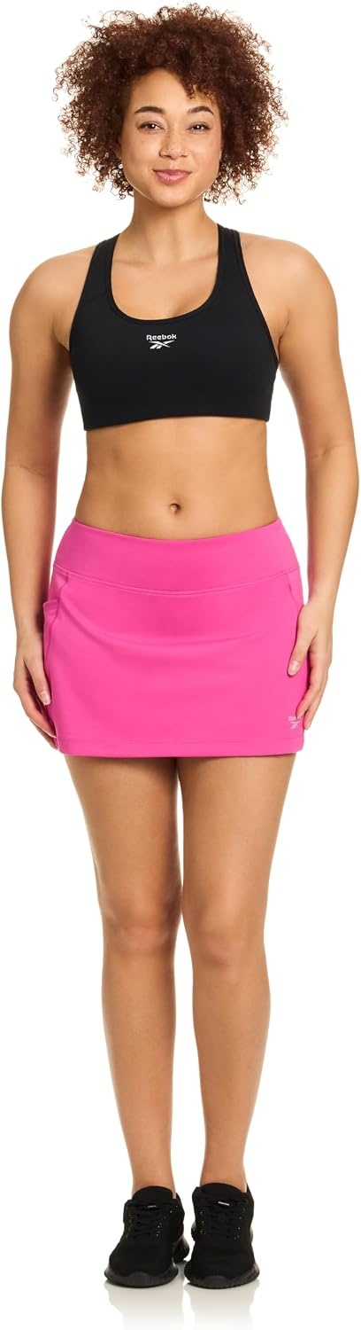 image:imageReebok Womens Break Point Skort Athletic Performance Skirt with Builtin ShortsRaspberry Rose