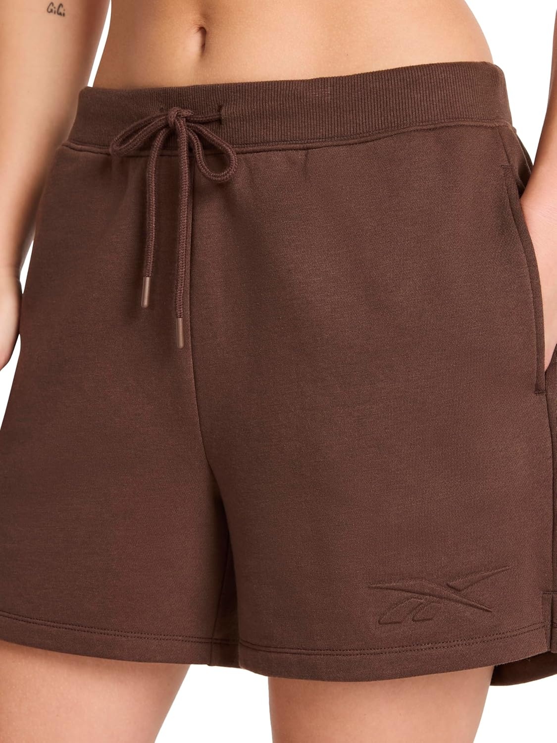 image:imageReebok Womens Campus 45 Short Standard Fit Midweight CottonPoly FabricBracken