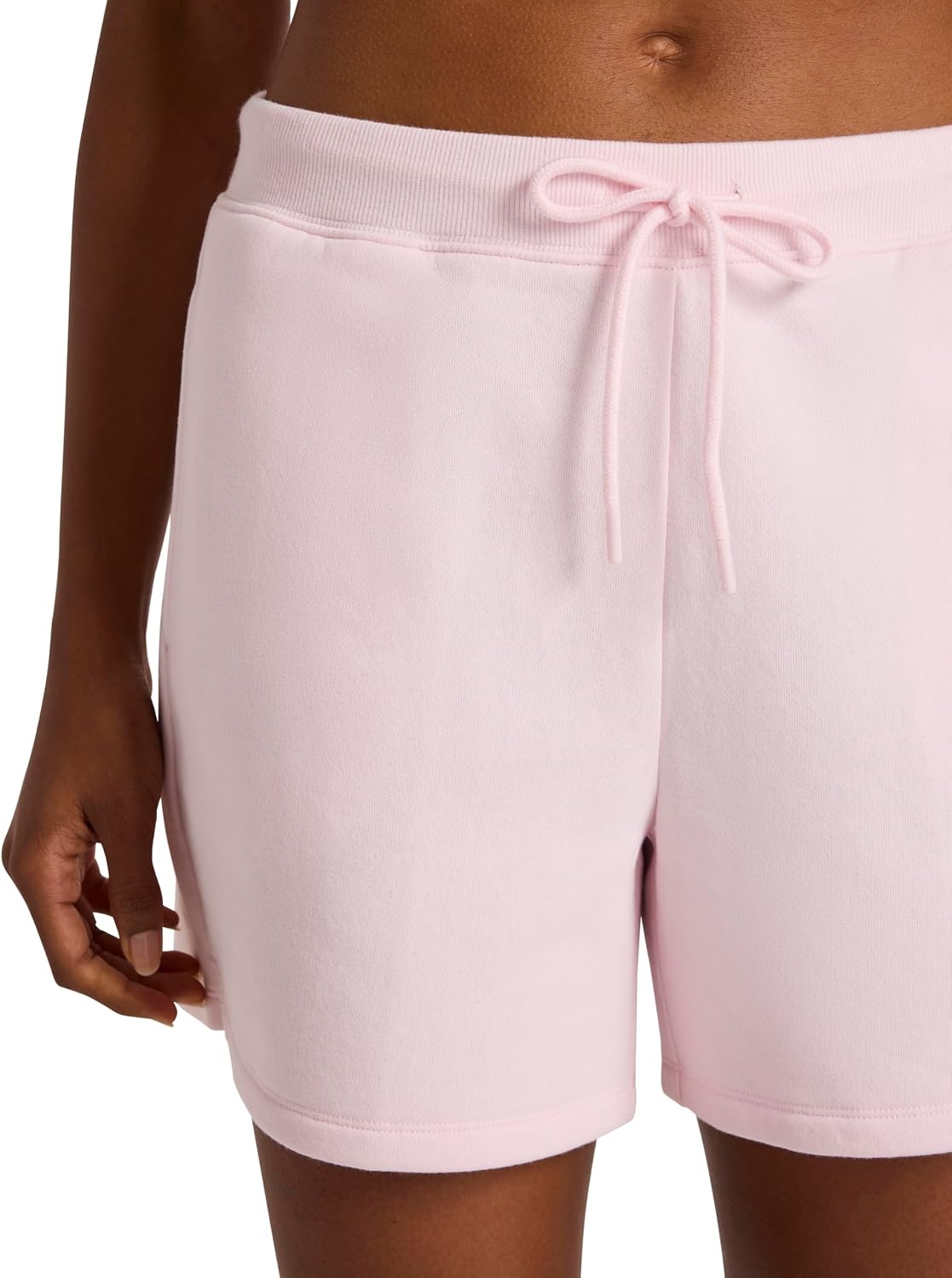 image:imageReebok Womens Campus 45 Short Standard Fit Midweight CottonPoly FabricFrosted Berry