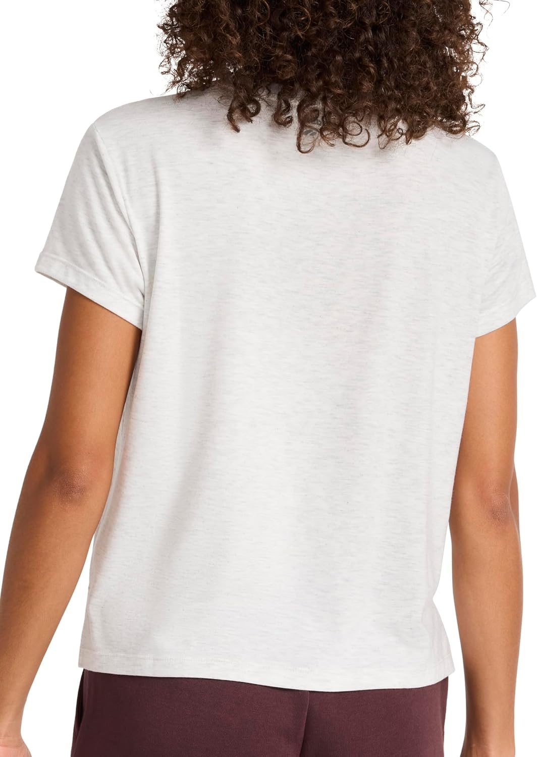 image:imageReebok Womens Classic Athletic Graphic Crewneck Cropped TShirtEgret HeatherRetro Red