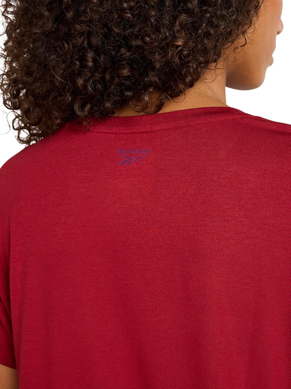 image:imageReebok Womens Classic Athletic Graphic Crewneck Cropped TShirtRetro Red