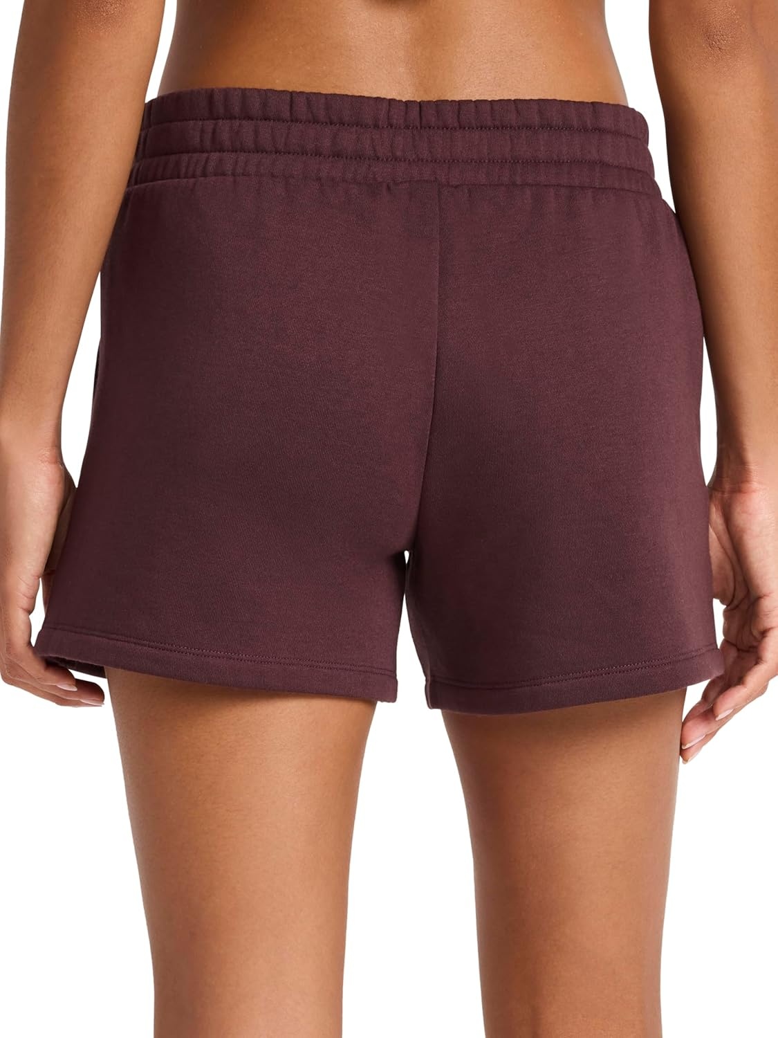 image:imageReebok Womens Classic Summer Sweat 45 Short Standard Fit Lightweight CottonPoly FabricFudge