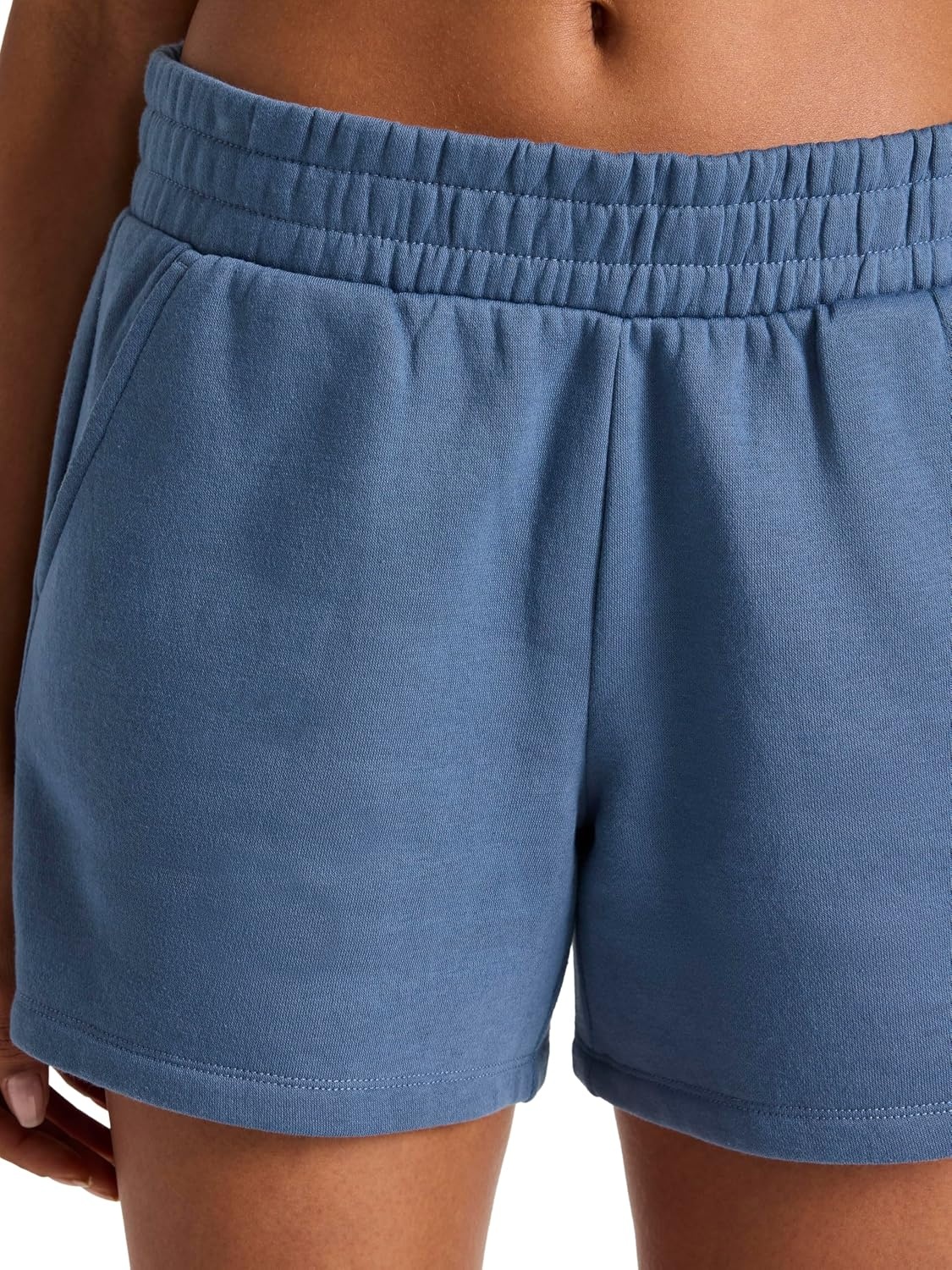 image:imageReebok Womens Classic Summer Sweat 45 Short Standard Fit Lightweight CottonPoly FabricVector Shadow