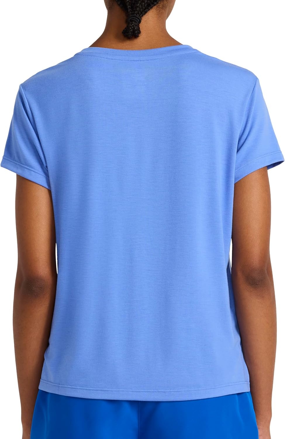 image:imageReebok Womens Crewneck TShirt Standard Fit Lightweight Stretch Poly Soft Jersey FabUltramarine