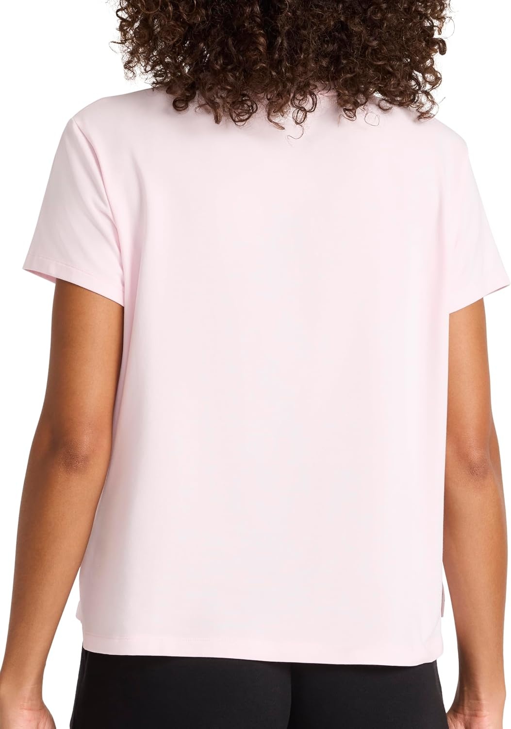 image:imageReebok Womens Embroidery Hit Graphic Crewneck TShirt Standard Fit Lightweight Stretch Cotton FabricFrosted Berry Standard