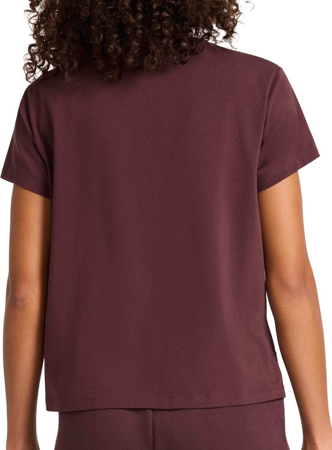 image:imageReebok Womens Embroidery Hit Graphic Crewneck TShirt Standard Fit Lightweight Stretch Cotton FabricFudge Standard