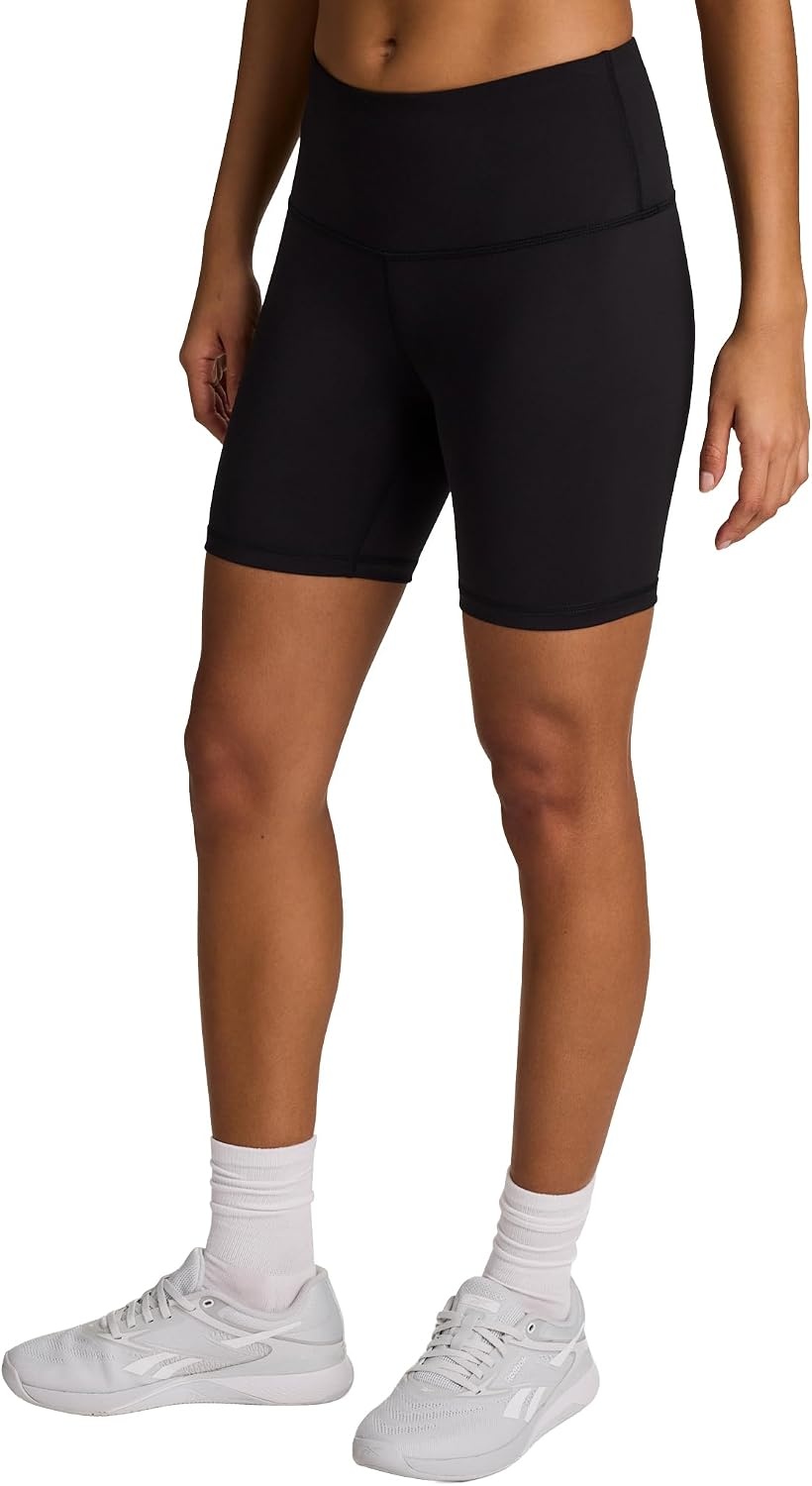 image:imageReebok Womens Flow Tshirt and 6 Short Set Slim Fit Moisture WickingBlack