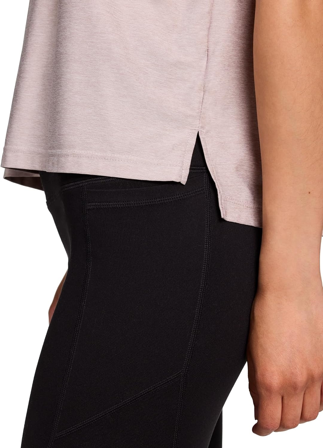 image:imageReebok Womens Glow Short Sleeve Crop Top TShirtAshes of Rose Heather