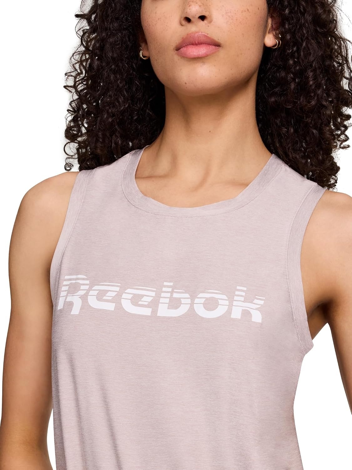 image:imageReebok Womens Glow Sleeveless Cropped Tank TopAshes of Rose