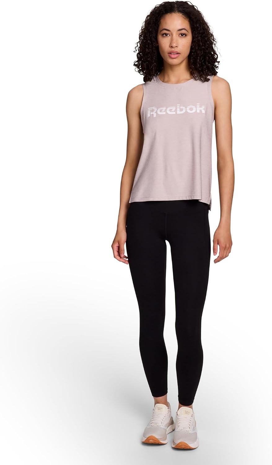 image:imageReebok Womens Glow Sleeveless Cropped Tank TopAshes of Rose