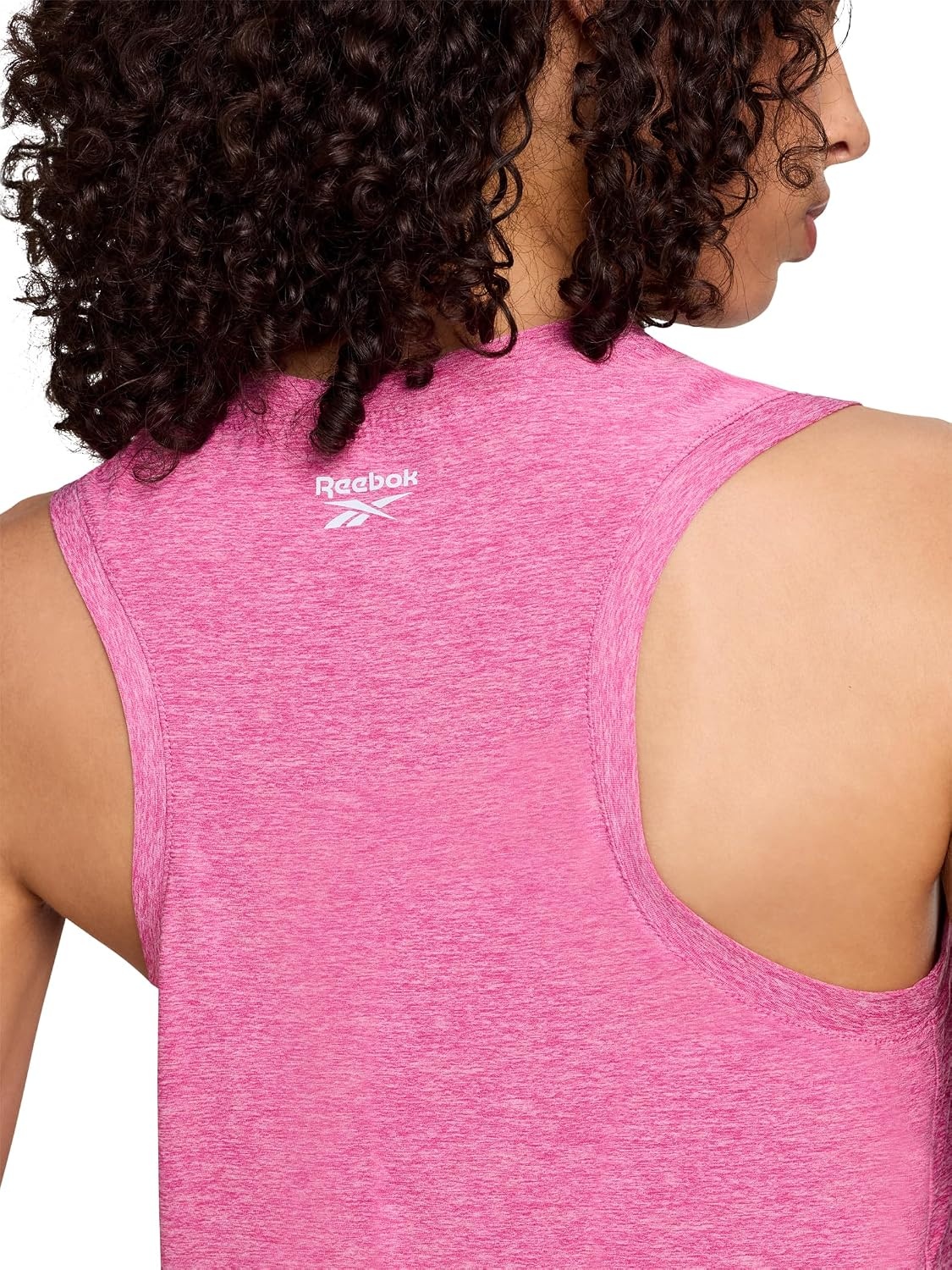 image:imageReebok Womens Glow Sleeveless Cropped Tank TopRaspberry Rose Heather