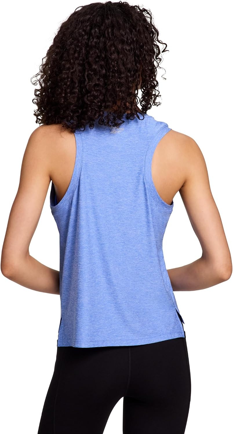 image:imageReebok Womens Glow Sleeveless Cropped Tank TopUltramarine Heather