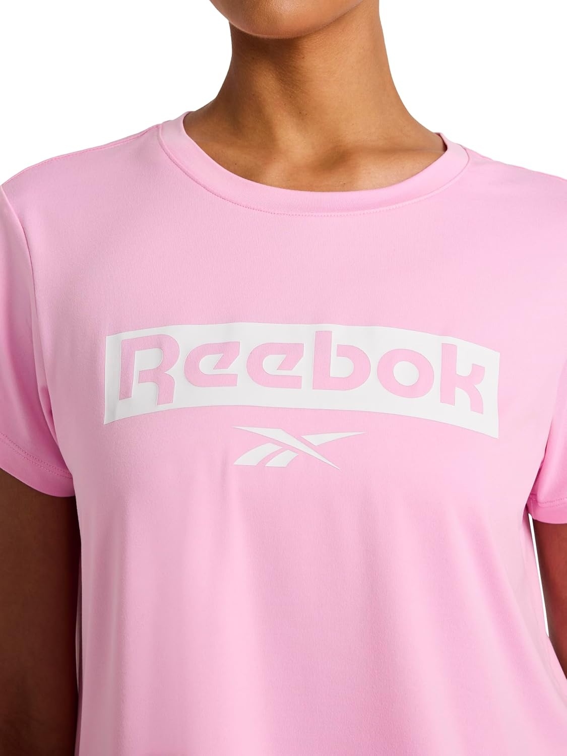 image:imageReebok Womens Graphic Crewneck TShirtLilac Chiffon Knockout