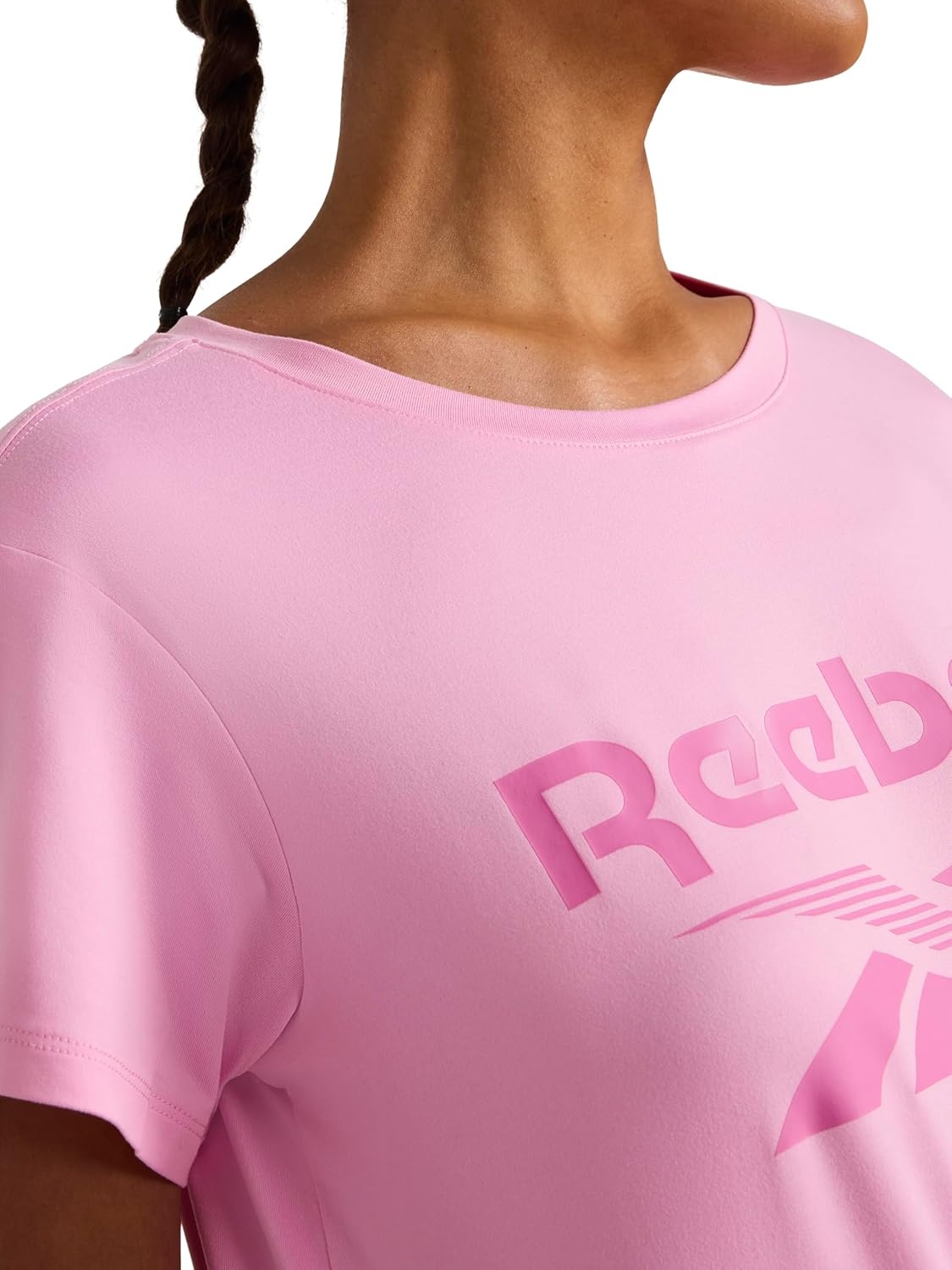 image:imageReebok Womens Graphic Crewneck TShirtLilac Chiffon Lockup