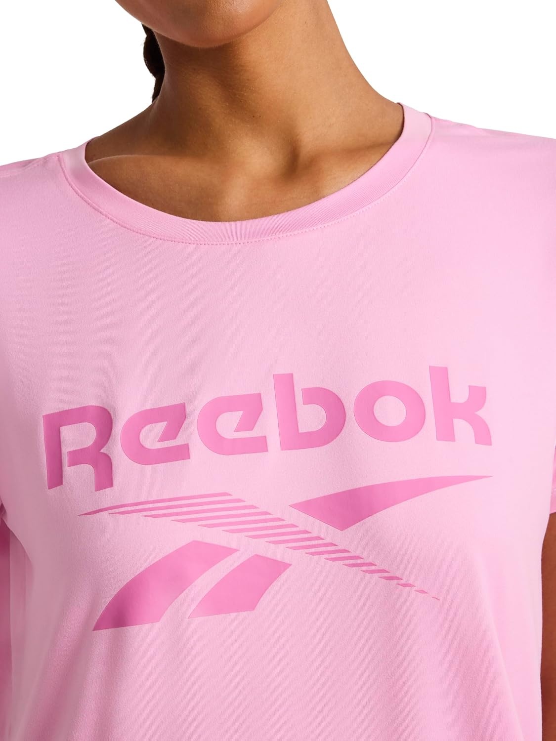 image:imageReebok Womens Graphic Crewneck TShirtLilac Chiffon Lockup