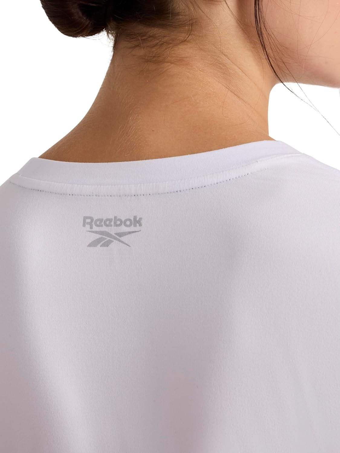 image:imageReebok Womens Graphic Crewneck TShirtStark White Dotted