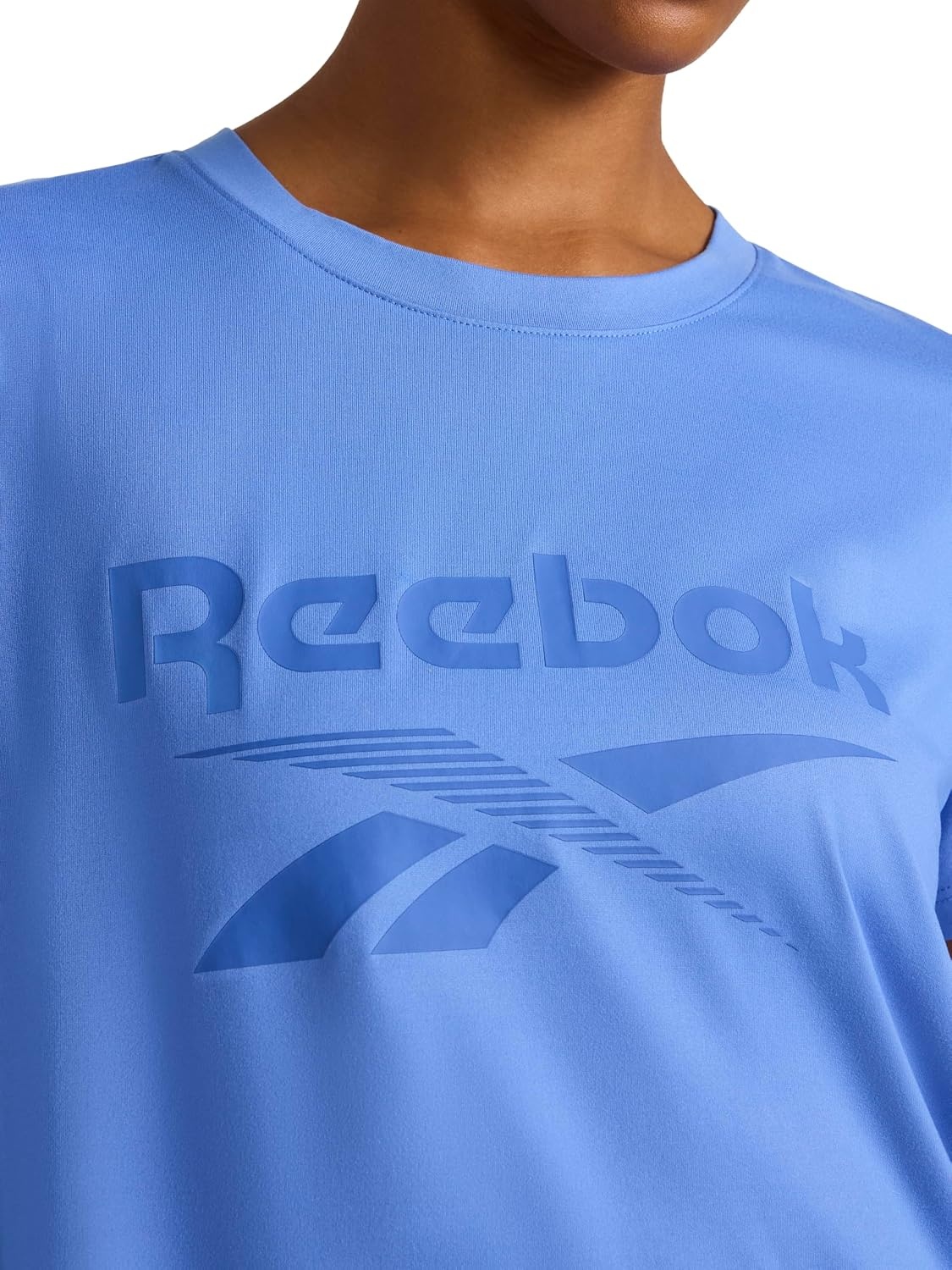image:imageReebok Womens Graphic Crewneck TShirtUltramarine Lockup
