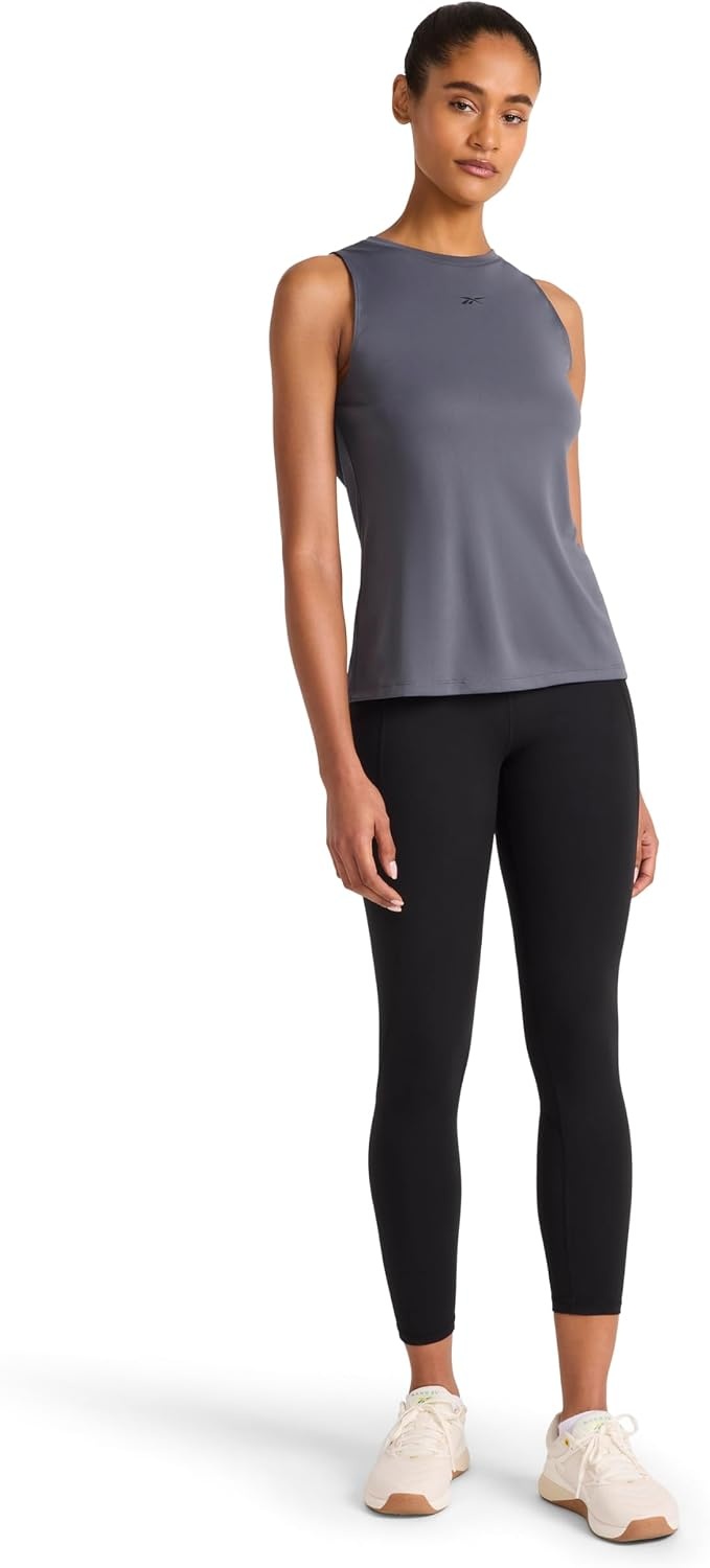 image:imageReebok Womens Id Tech Crewneck Tank Top Relaxed FixCold Grey 6 Id Train