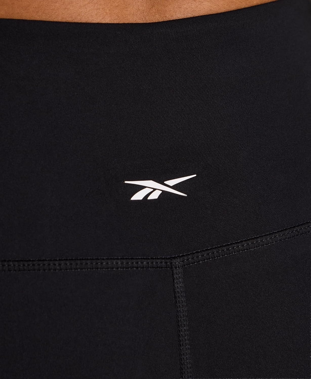 image:imageReebok Womens Id Train Hr 6 Bike Short Slim Fit Lightweight Poly Interlock Fabric MoistureWickingBlack