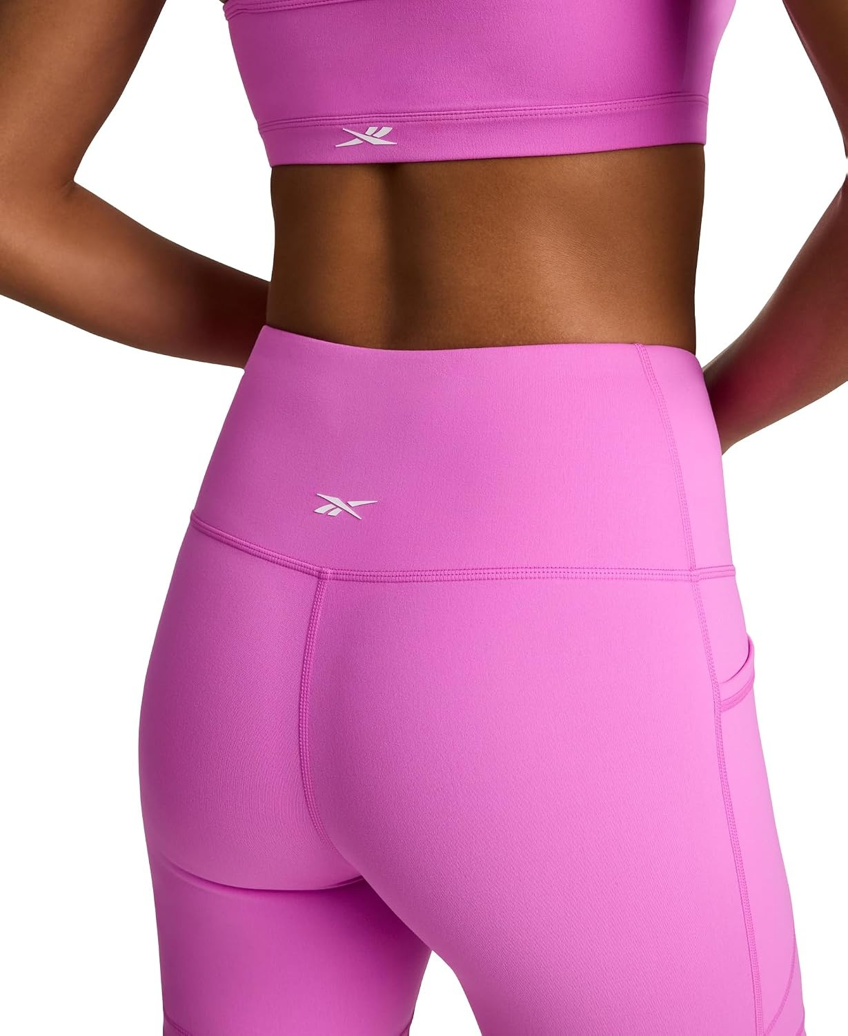 image:imageReebok Womens Id Train Hr 6 Bike Short Slim Fit Lightweight Poly Interlock Fabric MoistureWickingVirtual Pink