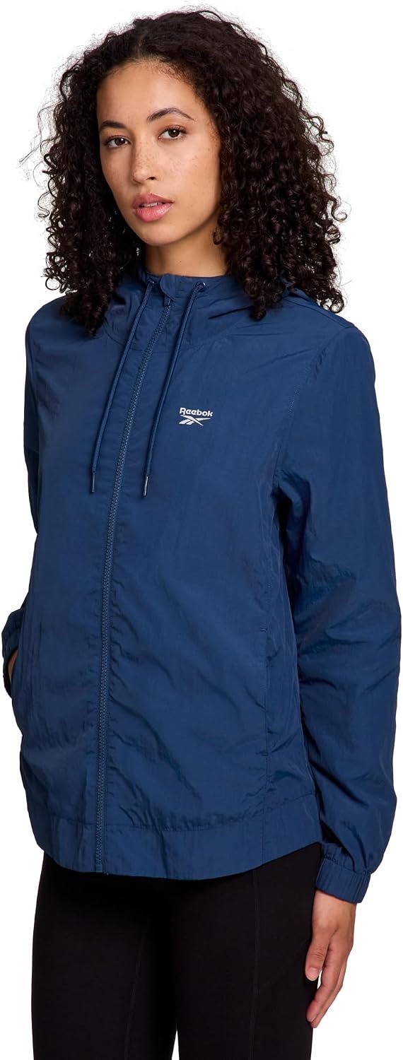 image:imageReebok Womens Marathoner Windbreaker JacketBlue Wing Teal