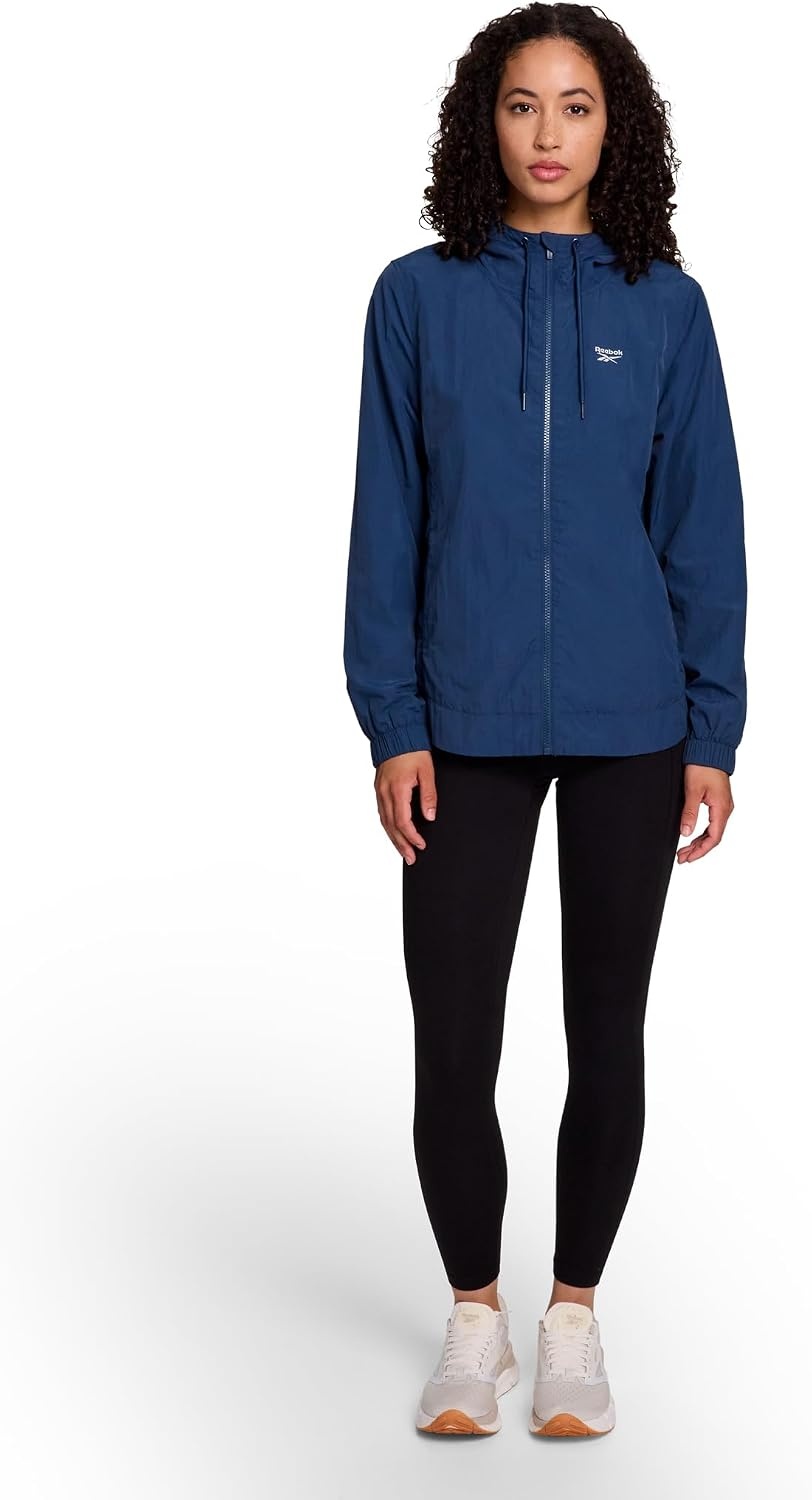 image:imageReebok Womens Marathoner Windbreaker JacketBlue Wing Teal