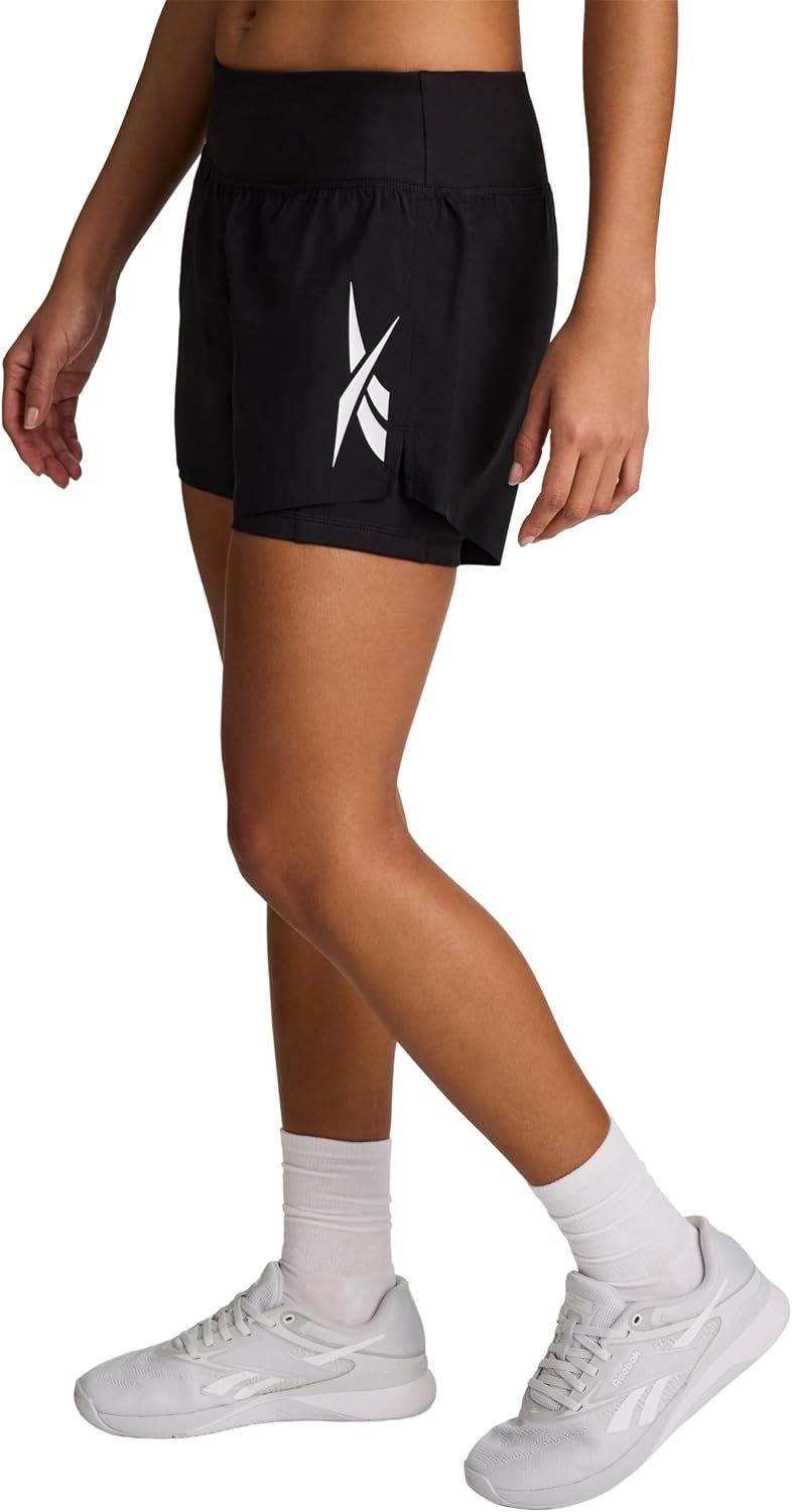 image:imageReebok Womens Motion Core Vector Running 35 ShortsBlack