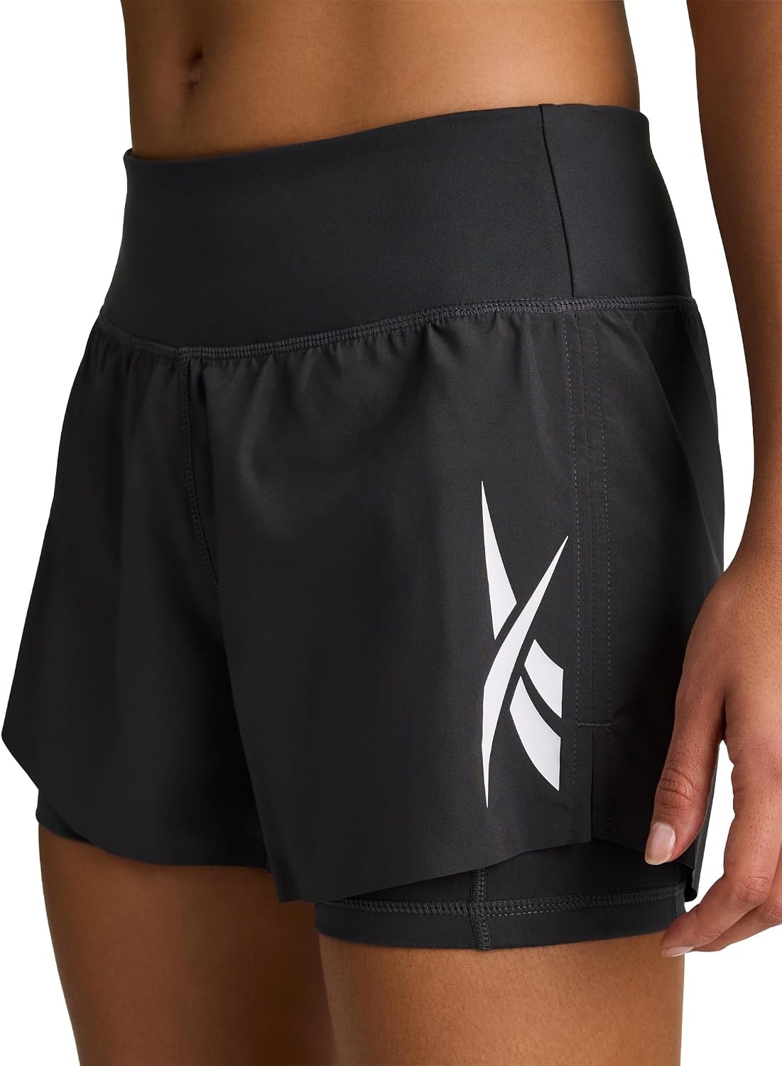 image:imageReebok Womens Motion Core Vector Running 35 ShortsGrey