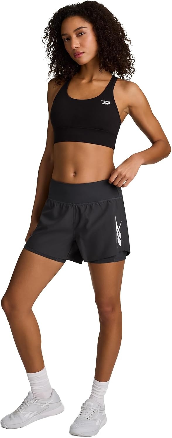 image:imageReebok Womens Motion Core Vector Running 35 ShortsGrey