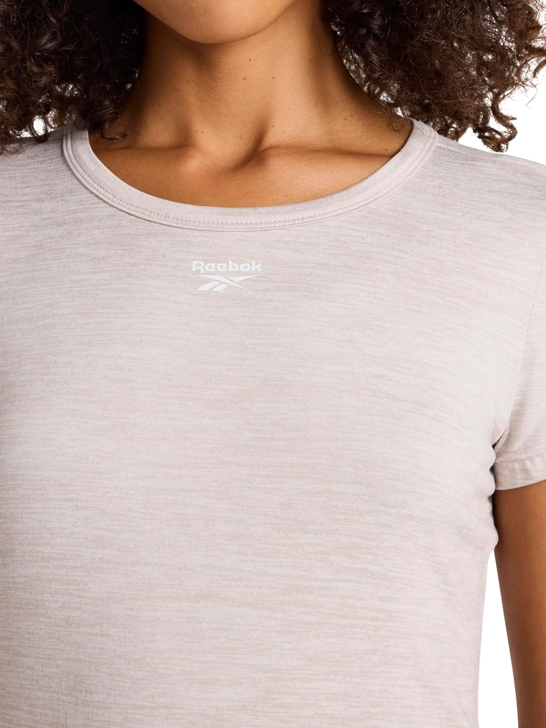 image:imageReebok Womens Off The Charts Performance Crewneck TShirtAshes of Rose Heather