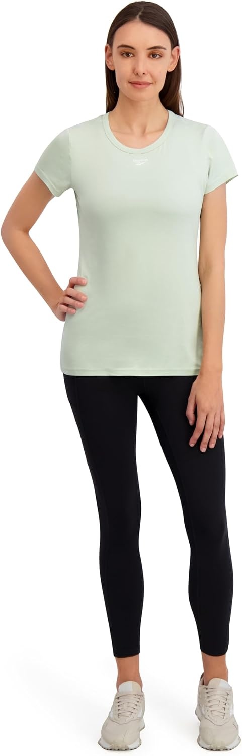 image:imageReebok Womens Off The Charts Performance Crewneck TShirtSeafoam Heather