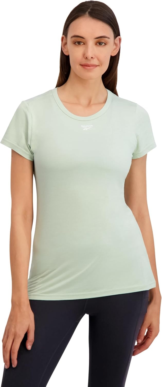 image:imageReebok Womens Off The Charts Performance Crewneck TShirtSeafoam Heather