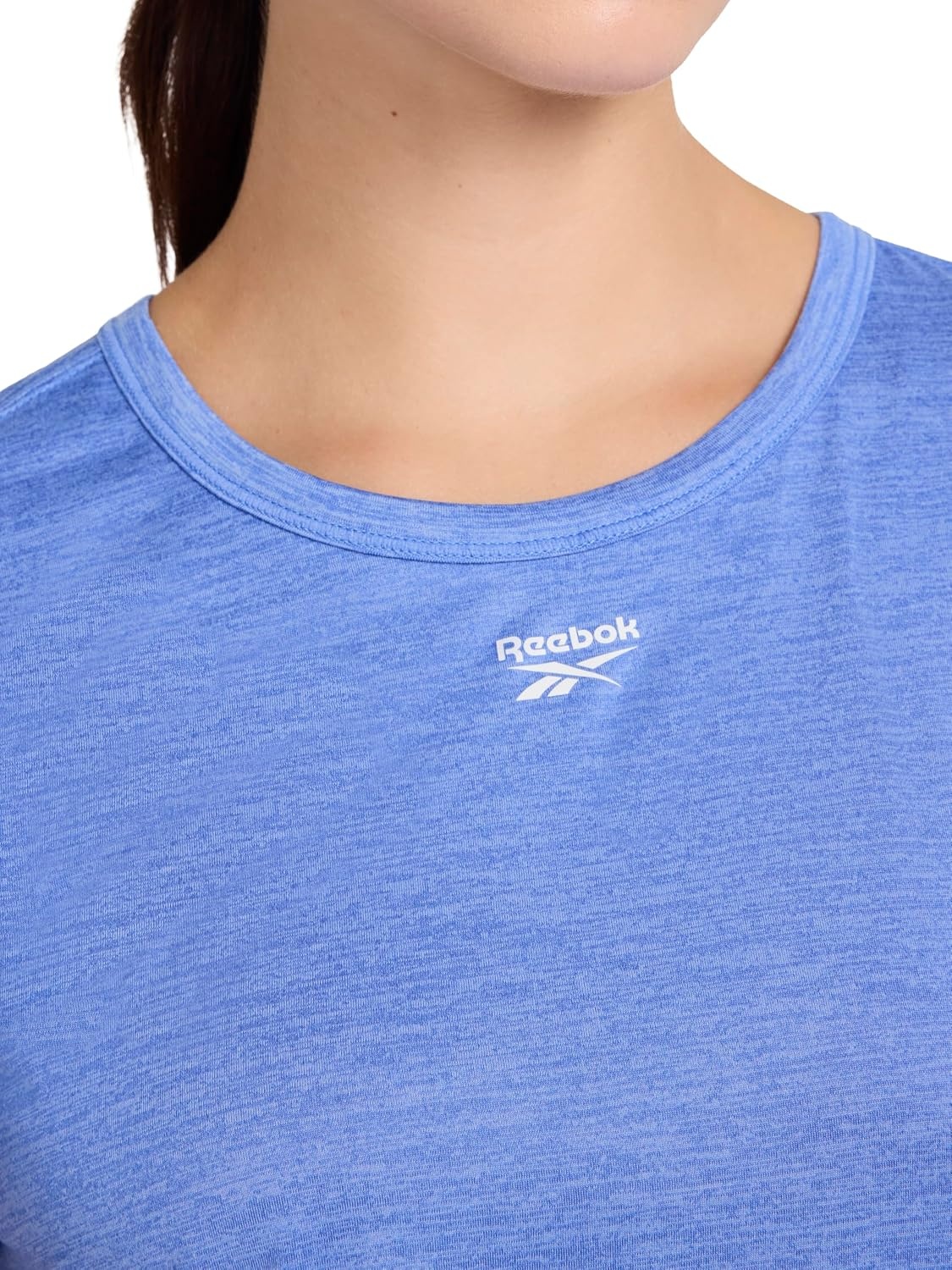 image:imageReebok Womens Off The Charts Performance Crewneck TShirtUltramarine Heather