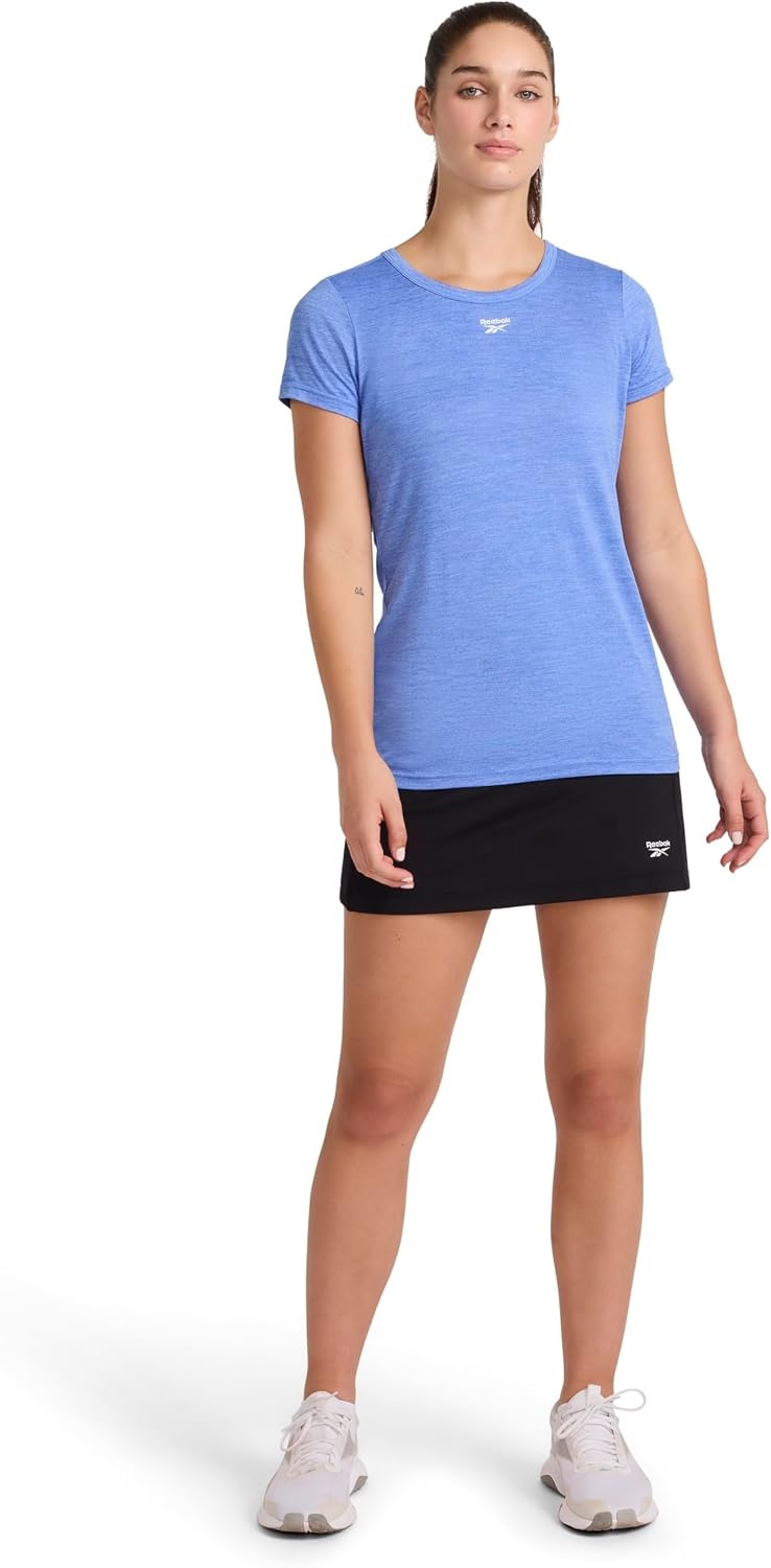 image:imageReebok Womens Off The Charts Performance Crewneck TShirtUltramarine Heather