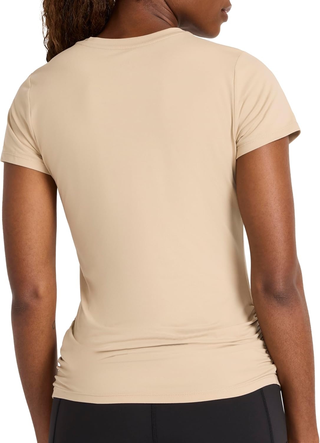 image:imageReebok Womens Ruched Short Sleeve Crewneck TShirtHumus