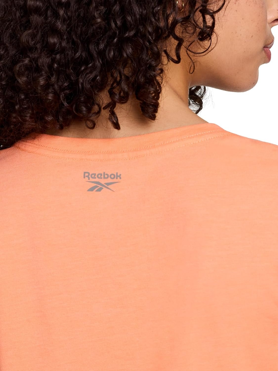 image:imageReebok Womens Short Sleeve Knockout Performance TShirtPapaya Punch Heather