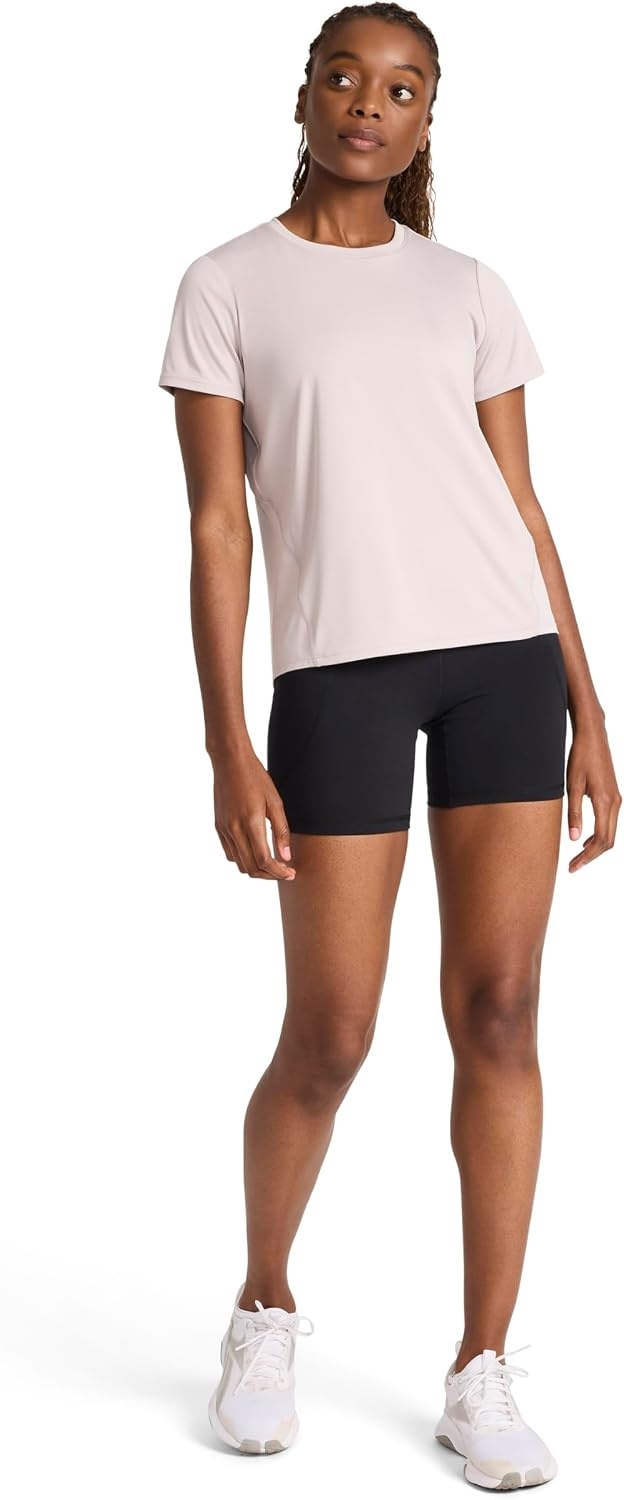 image:imageReebok Womens Small Logo Short Sleeve Crewneck TShirt Lightweight Moisture WickingAshes of Rose Align Interlock