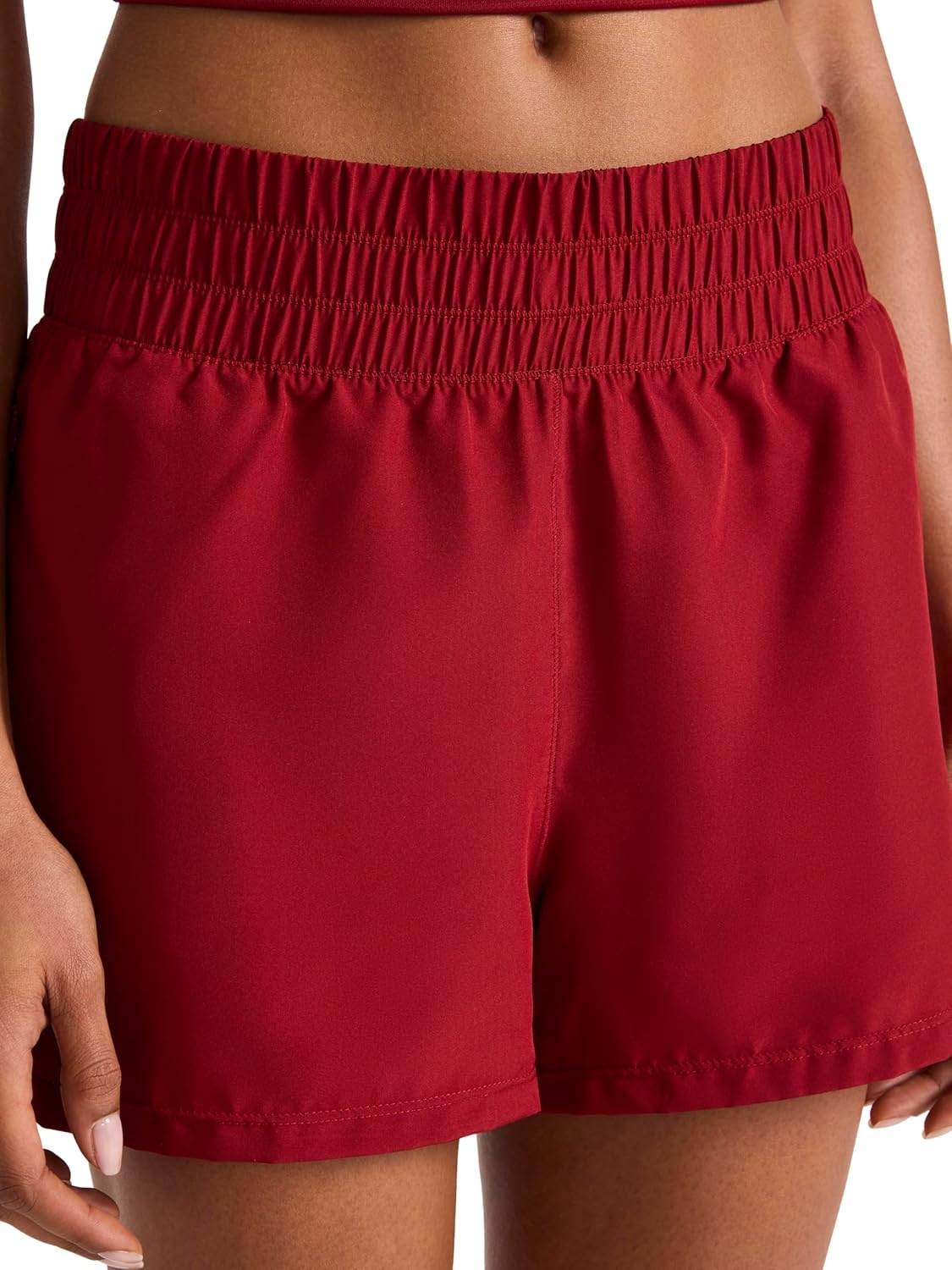 image:imageReebok Womens Sprinter Zip Running 3 ShortRetro Red