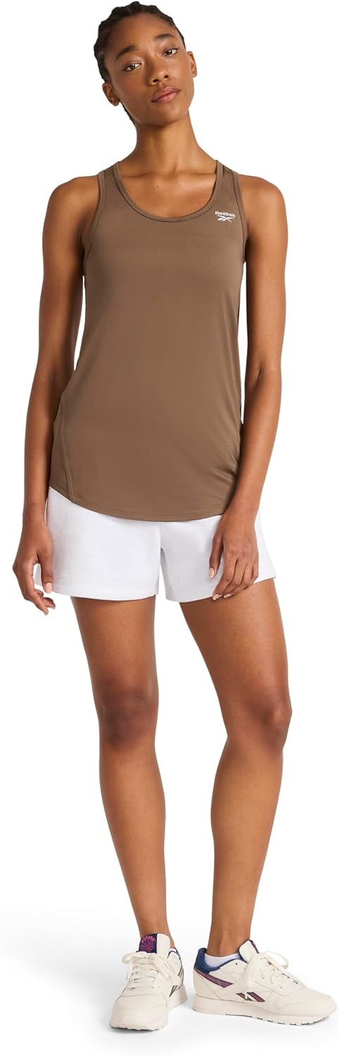 image:imageReebok Womens Stretch Mesh Scoop Neck SingletTrek Grey