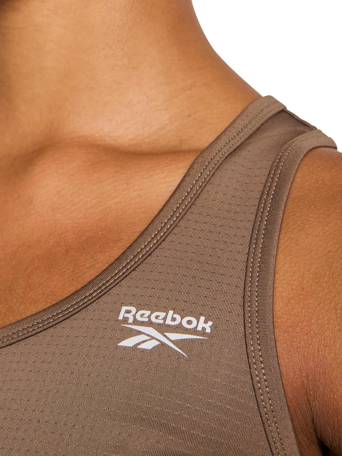 image:imageReebok Womens Stretch Mesh Scoop Neck SingletTrek Grey