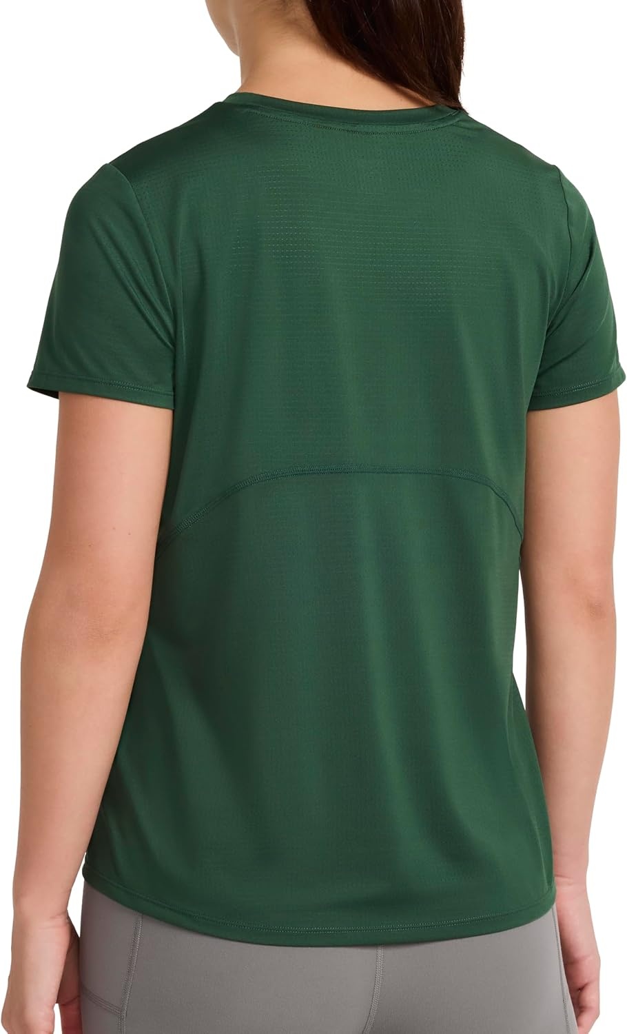 image:imageReebok Womens Stretch Mesh Short Sleeve Crewneck TShirtPineneedle