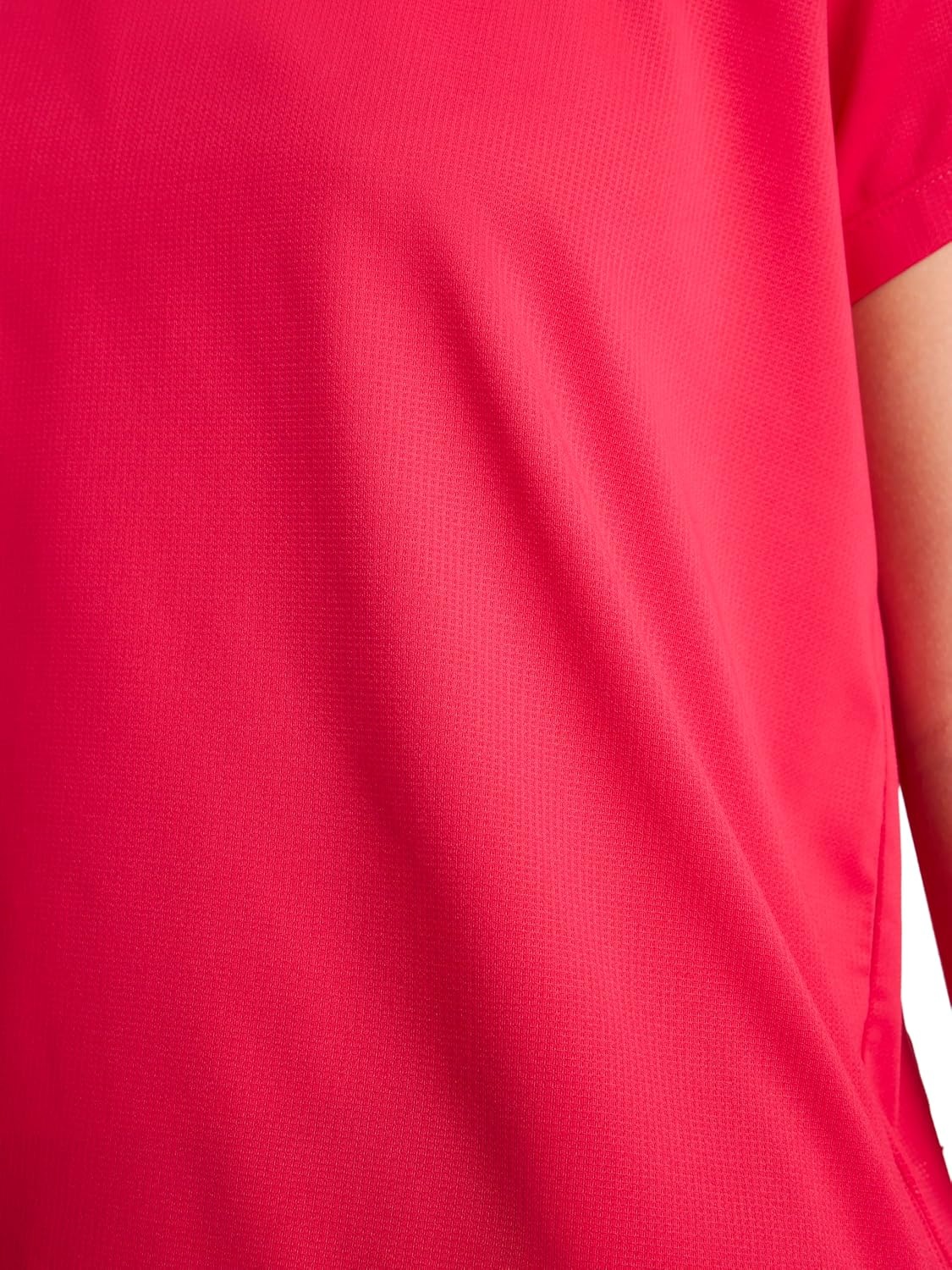 image:imageReebok Womens Weightless Short Sleeve Mesh Crewneck TShirt Standard Fit Stretch Poly FabricLove Potion
