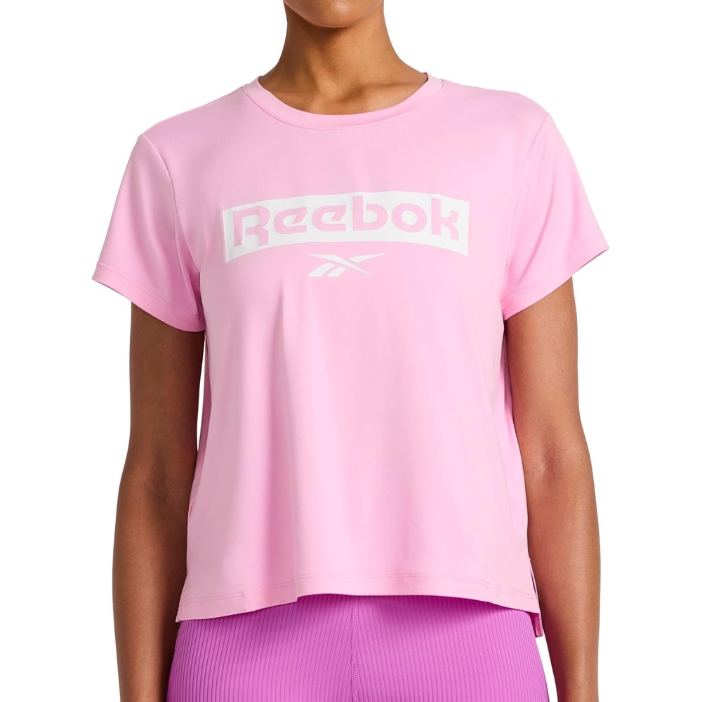 image:imageReebok Womens Graphic Crewneck TShirtLilac Chiffon Knockout