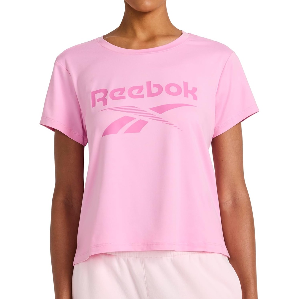 image:imageReebok Womens Graphic Crewneck TShirtLilac Chiffon Lockup