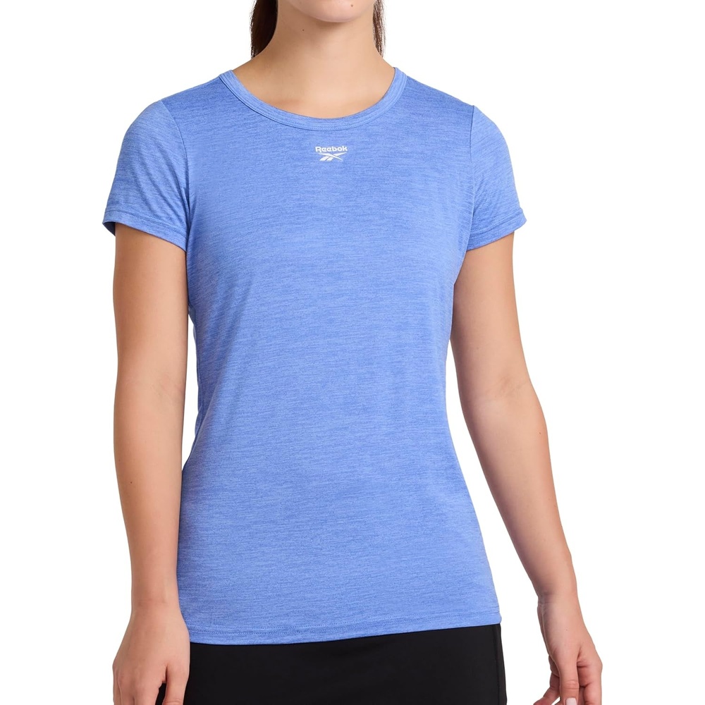 image:imageReebok Womens Off The Charts Performance Crewneck TShirtUltramarine Heather