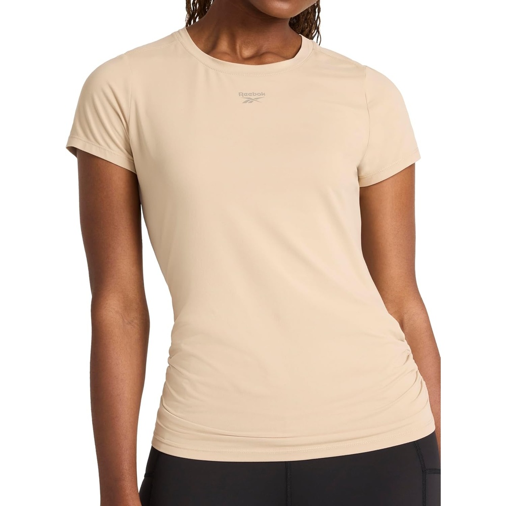 image:imageReebok Womens Ruched Short Sleeve Crewneck TShirtHumus