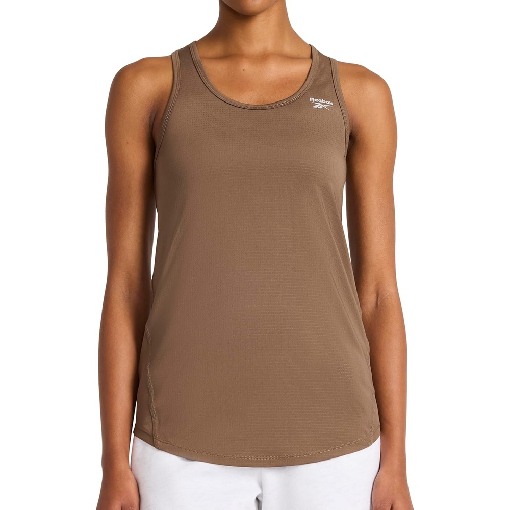 image:imageReebok Womens Stretch Mesh Scoop Neck SingletTrek Grey