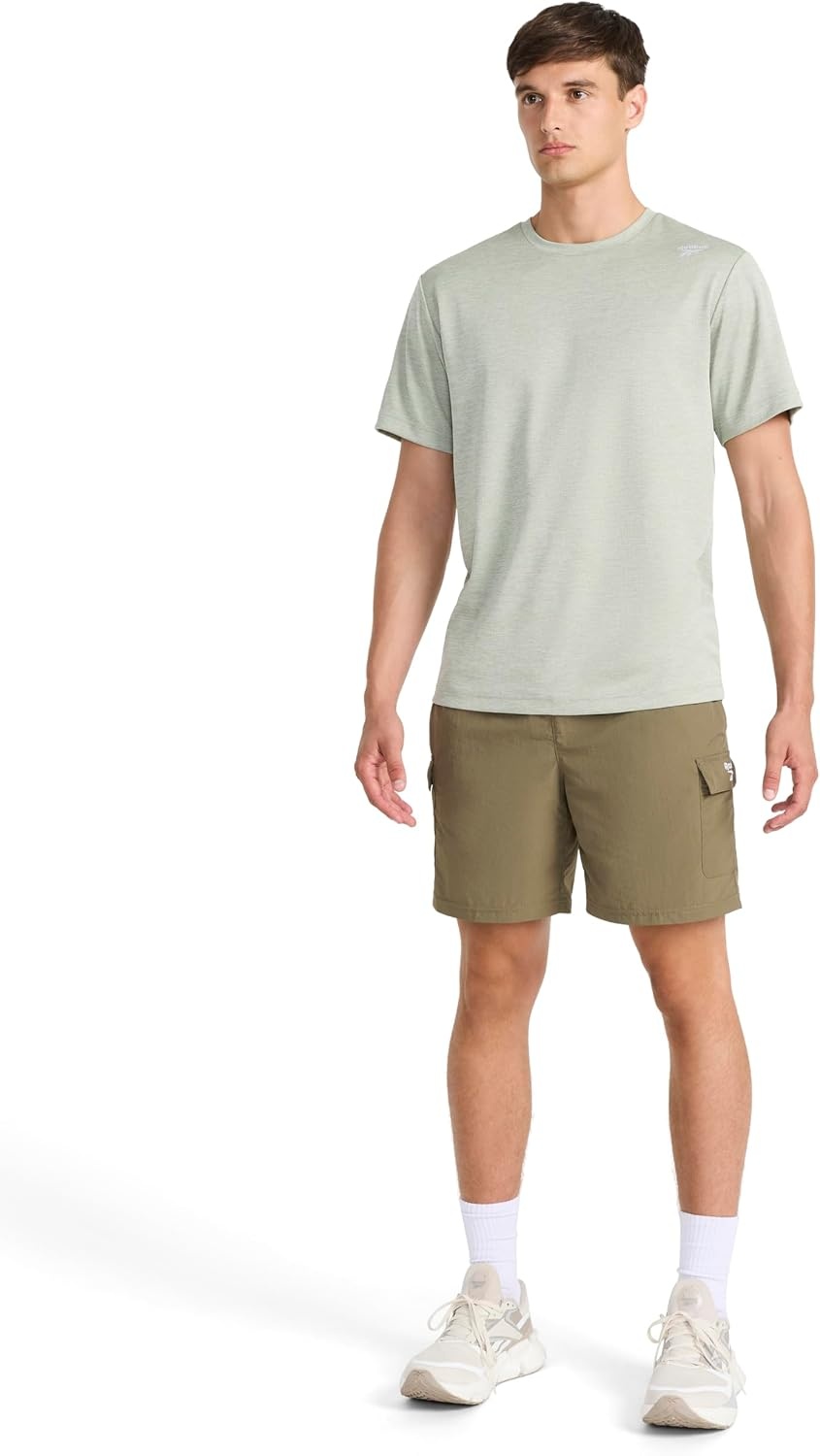 image:imageReebok Apparel Mens Ri Utility Woven Cargo Short BlackArmy Green
